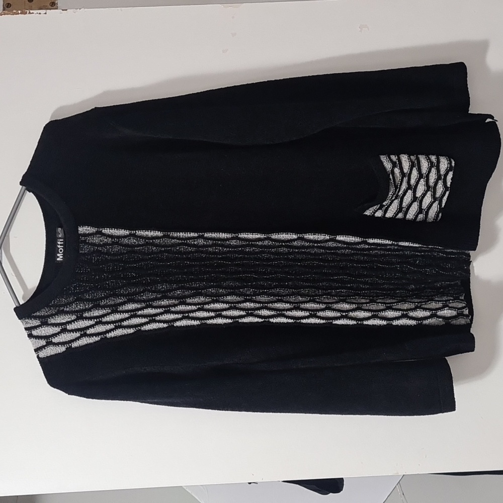 Moffi Black Terry Cloth sweater